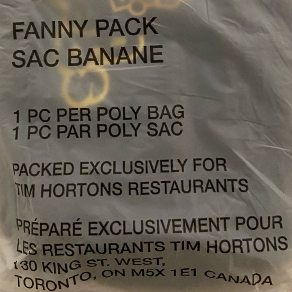 Justin Bieber Tim Biebs Tim Hortons Fanny Pack - Picture 12 of 12